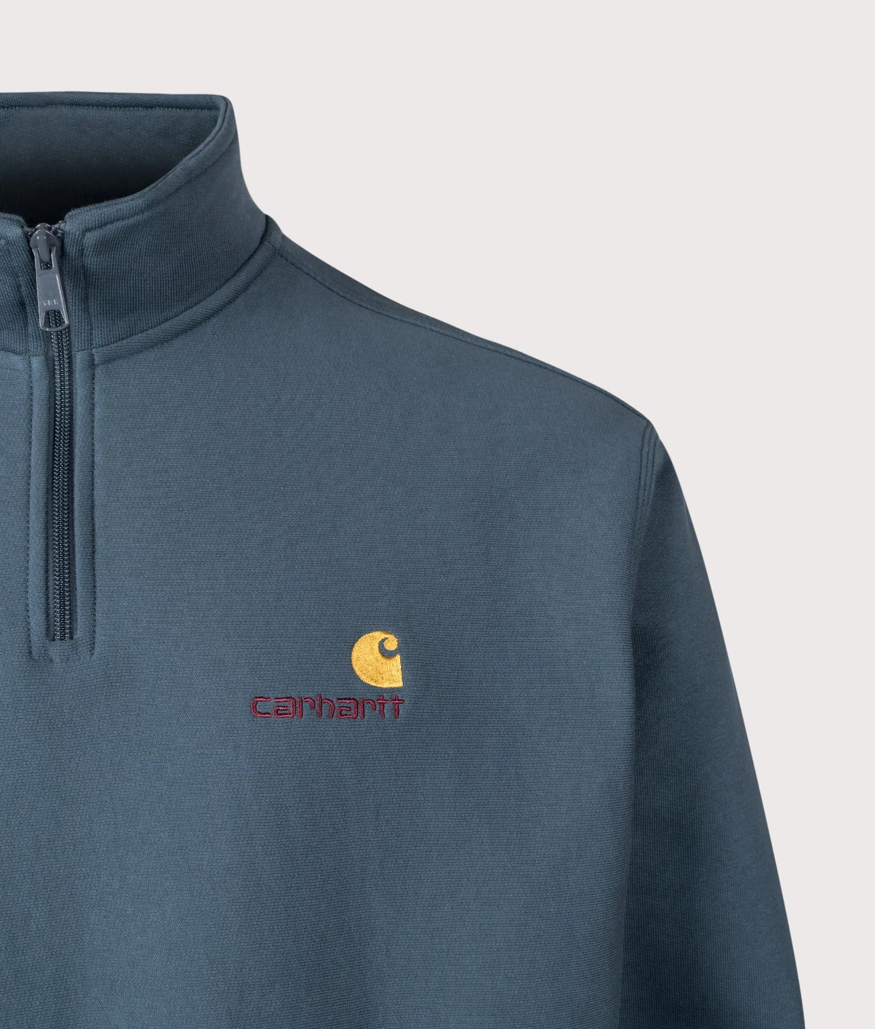 Relaxed Fit Quarter Zip American Script Sweatshirt sold by EQVVS product image thumbnail 2
