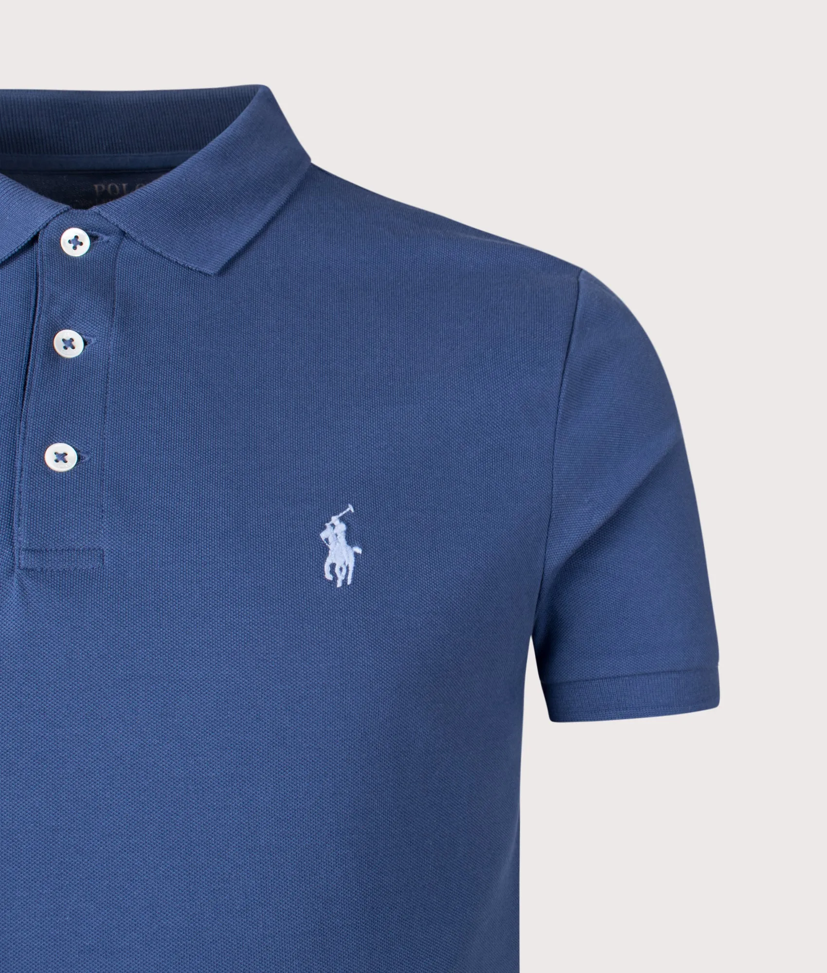 Custom Slim Fit Stretch Mesh Polo Shirt sold by EQVVS product image thumbnail 2