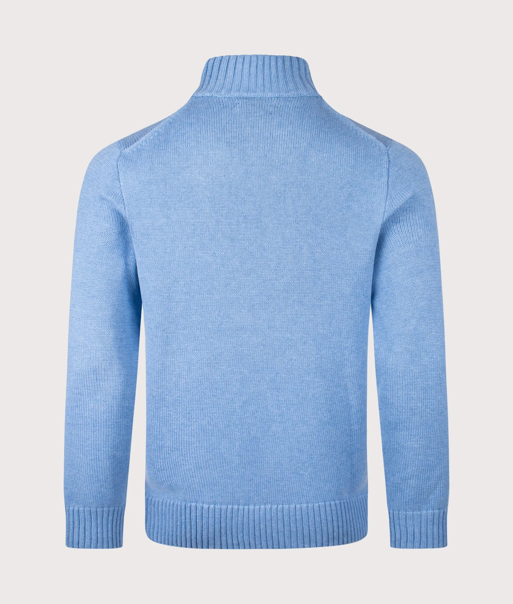 Mesh-Knit Cotton Quarter Zip Jumper sold by EQVVS product image thumbnail 3