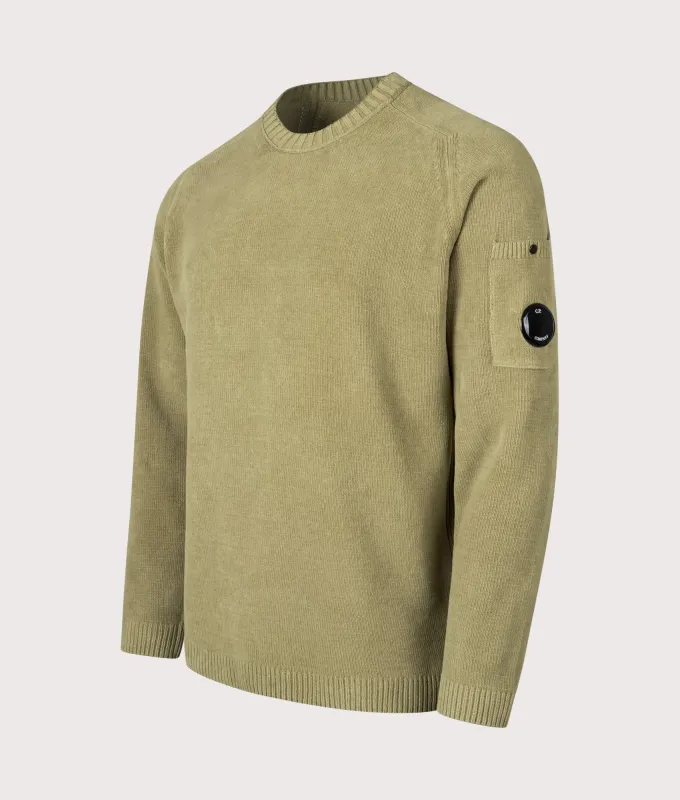 Cotton Chenille Crewneck Lens Jumper sold by EQVVS