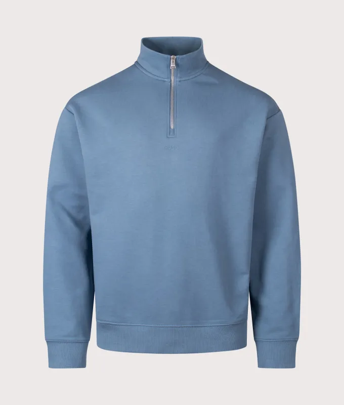 Relaxed Fit Durty244 Quarter Zip Sweatshirt made by HUGO