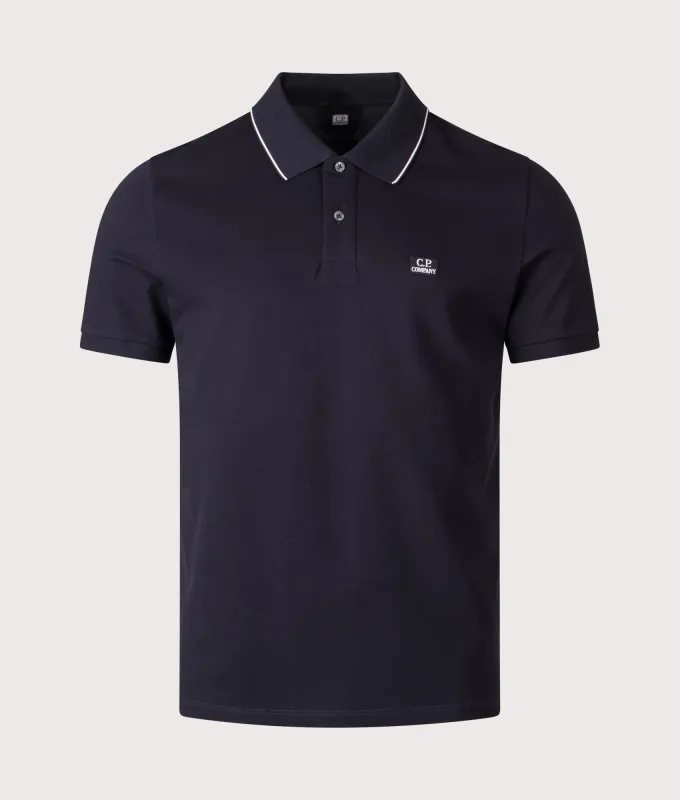 Stretch Piqué Logo Polo Shirt sold by EQVVS