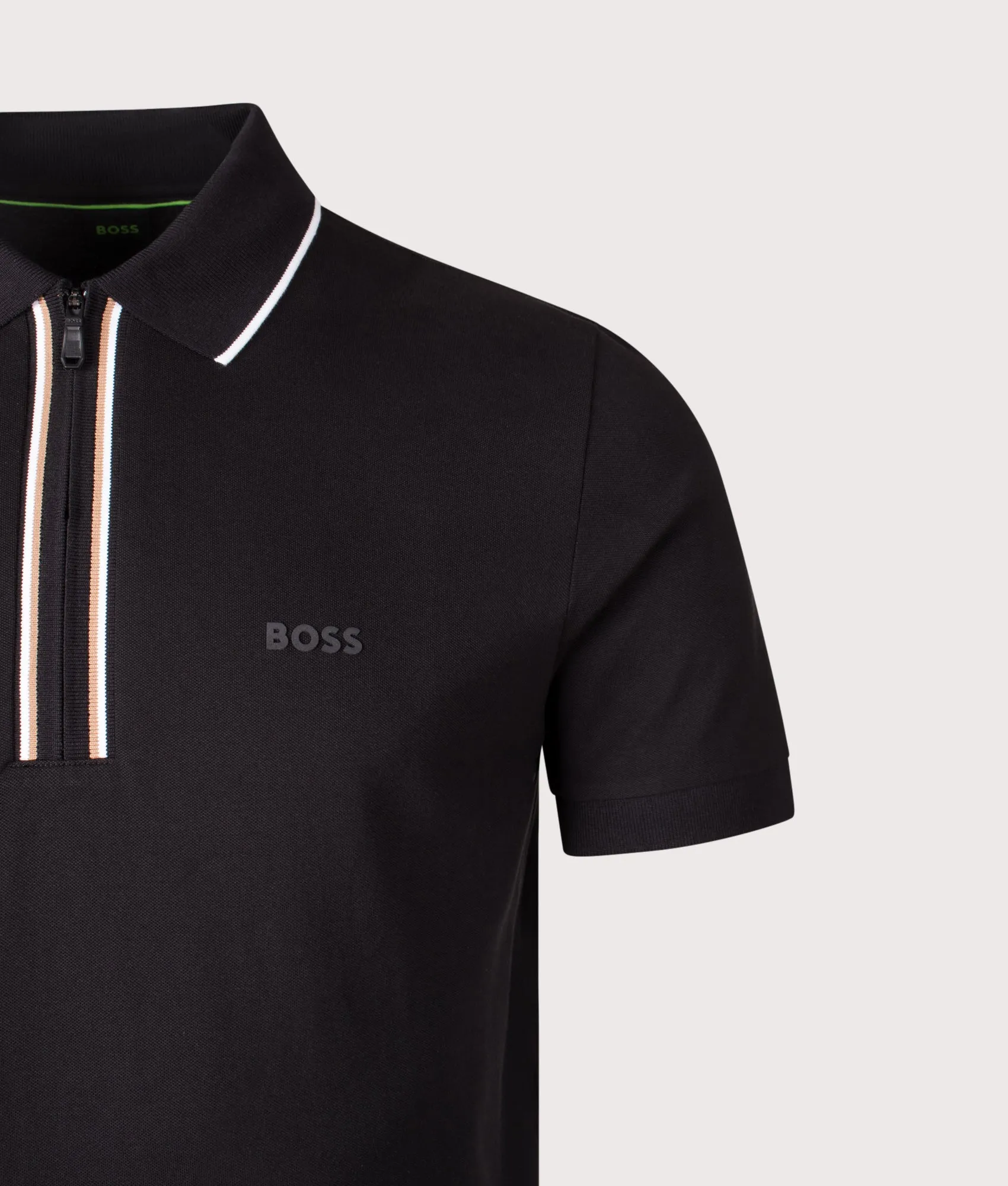 Slim Fit Zip Neck Philix Polo Shirt sold by EQVVS product image thumbnail 2