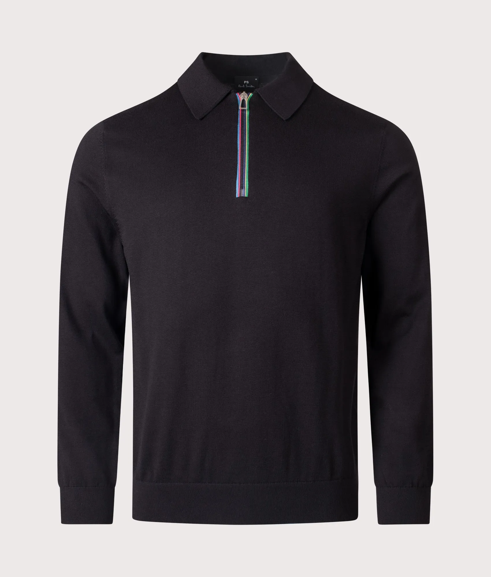 Sports Stripe Long Sleeve Polo Shirt sold by EQVVS