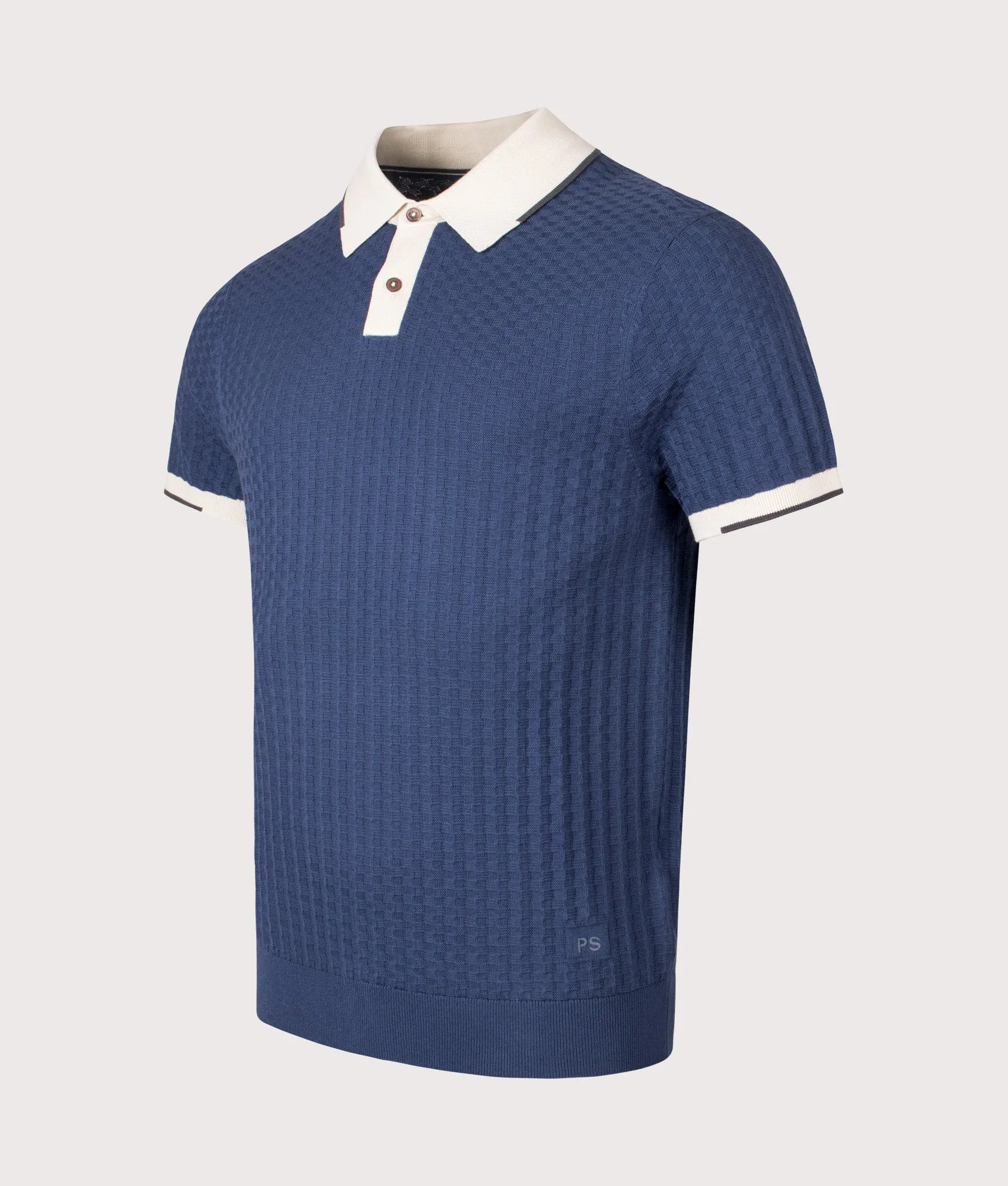 Waffle Knit Polo Shirt sold by EQVVS