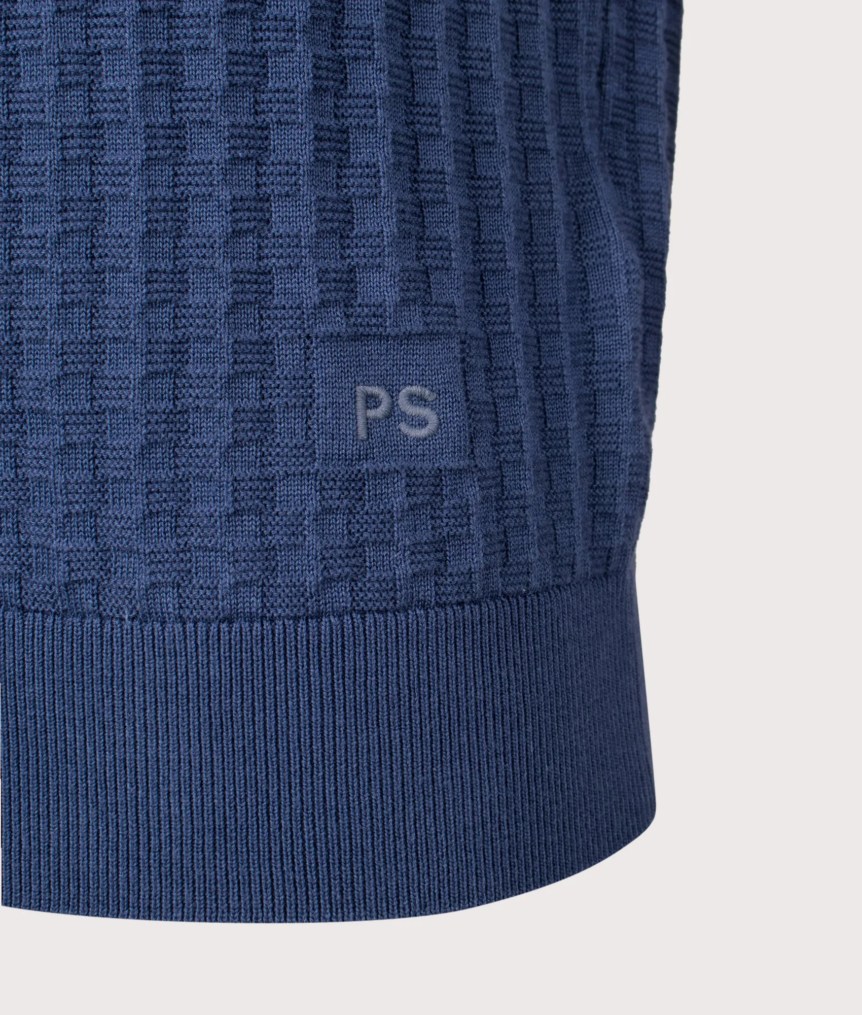 Waffle Knit Polo Shirt sold by EQVVS product image thumbnail 2