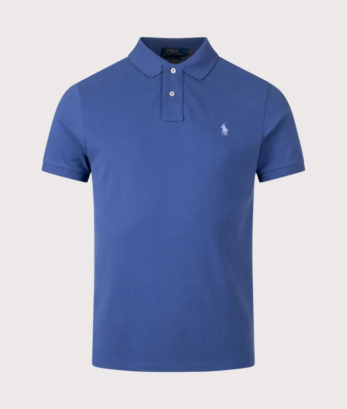 Custom Slim Fit Mesh Polo Shirt sold by EQVVS