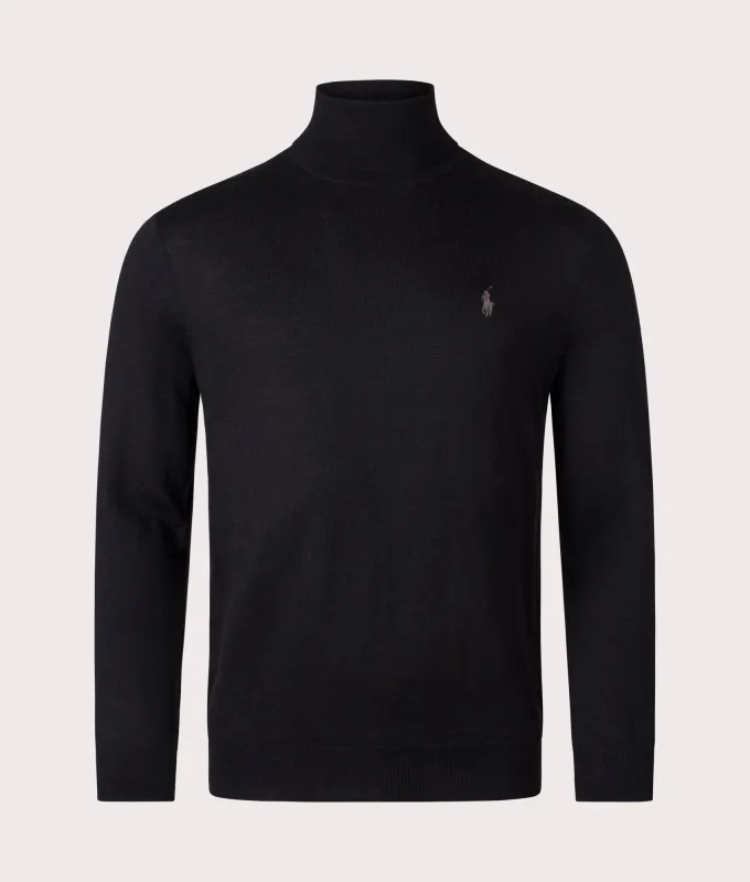 Wool Turtleneck Jumper made by Polo by Ralph Lauren