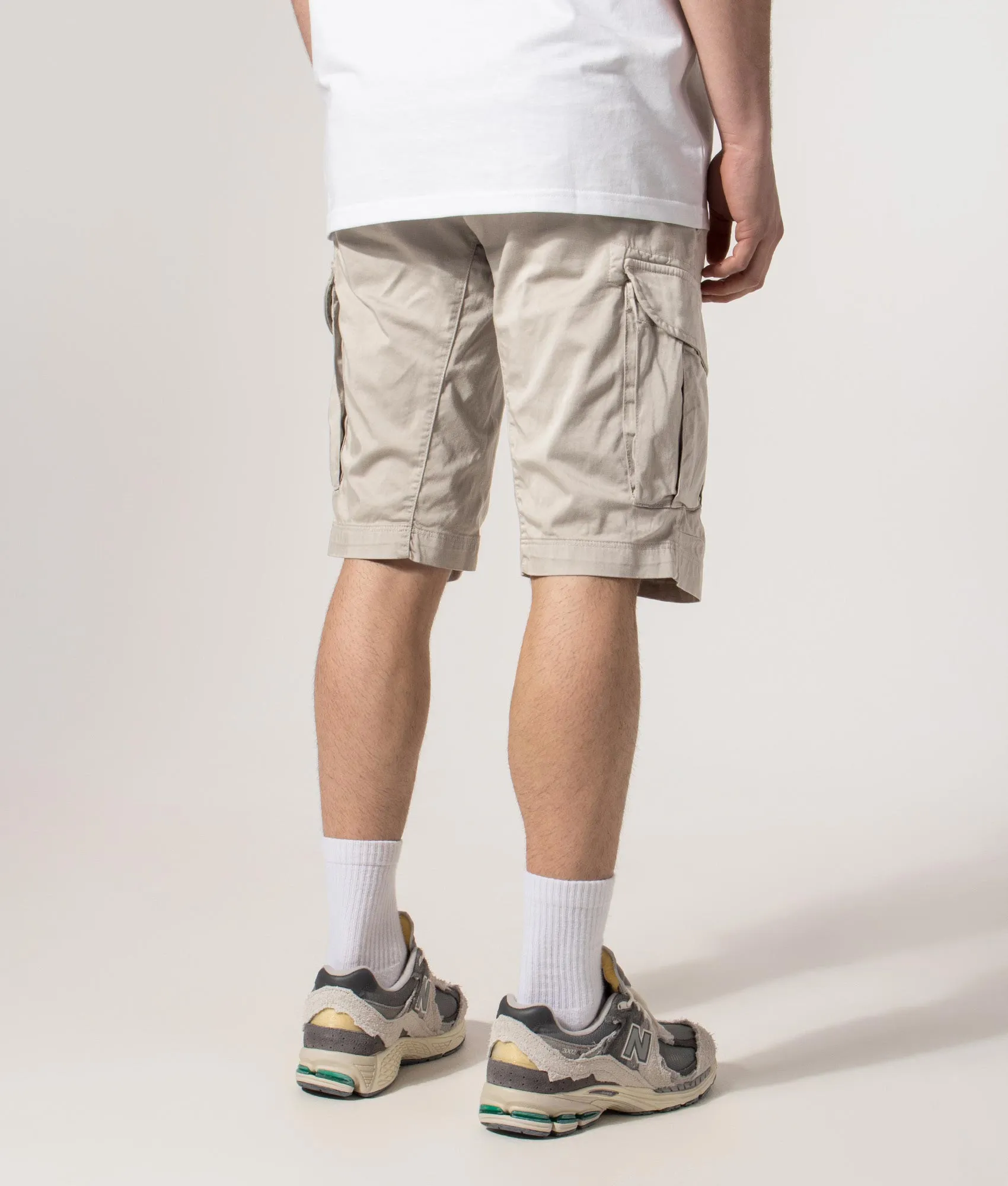 Regular Fit Stretch Sateen Cargo Lens Shorts sold by EQVVS product image thumbnail 4