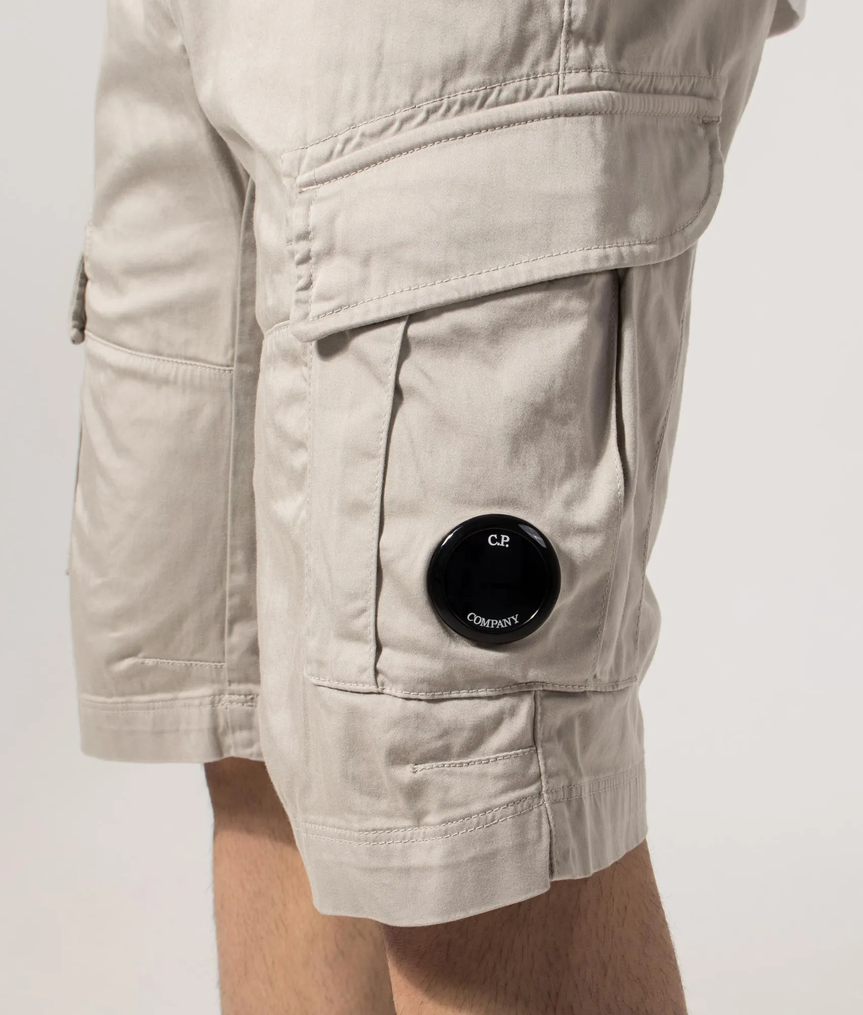 Regular Fit Stretch Sateen Cargo Lens Shorts sold by EQVVS product image thumbnail 2