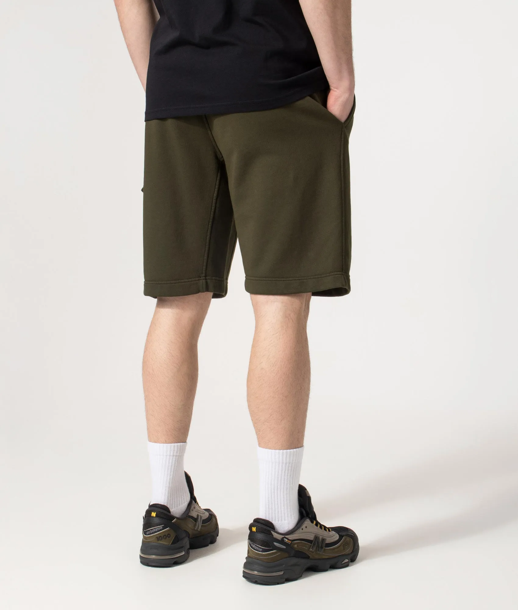 Regular Fit Cotton Diagonal Fleece Cargo Sweatshorts sold by EQVVS product image thumbnail 4