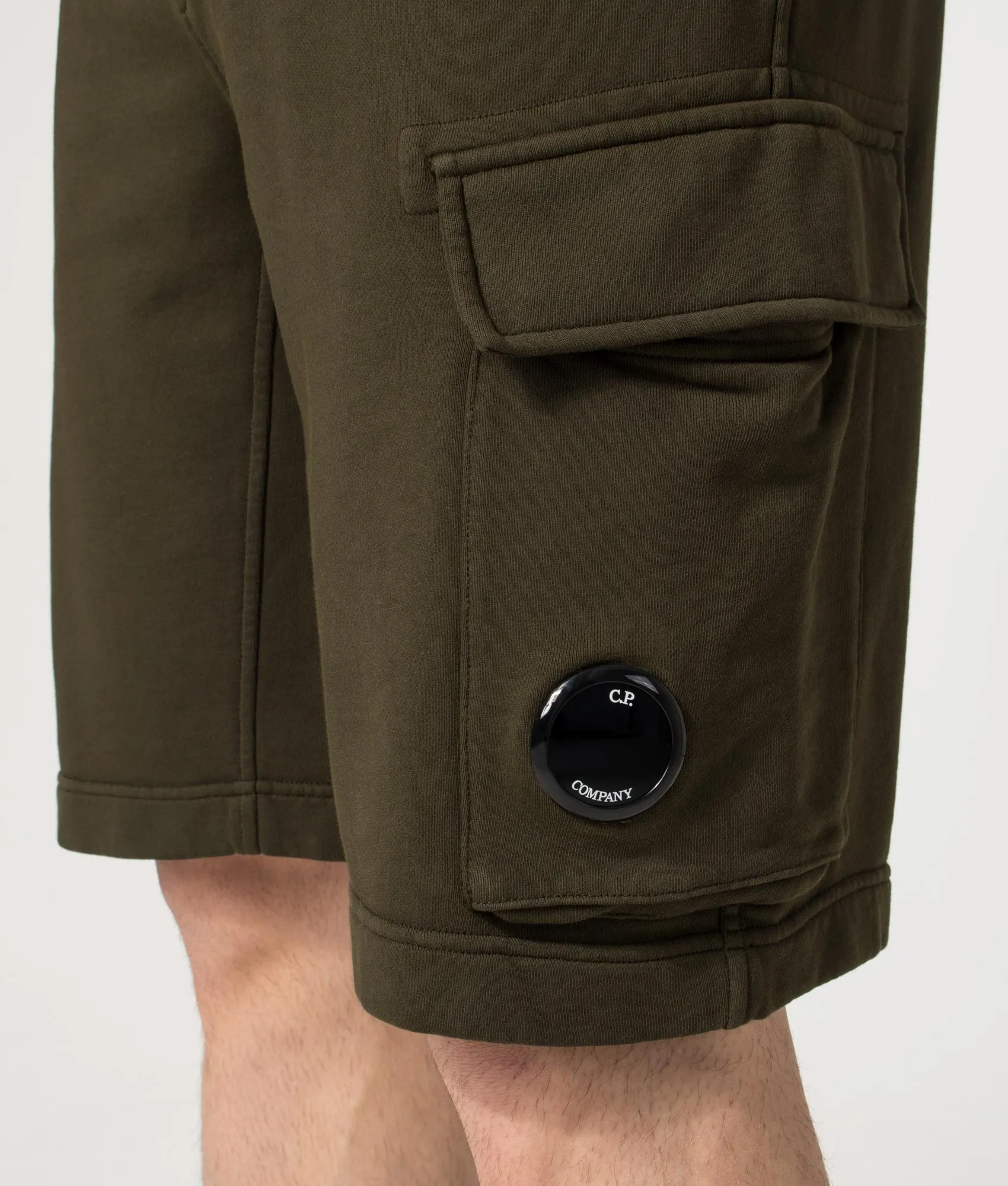 Regular Fit Cotton Diagonal Fleece Cargo Sweatshorts sold by EQVVS product image thumbnail 2