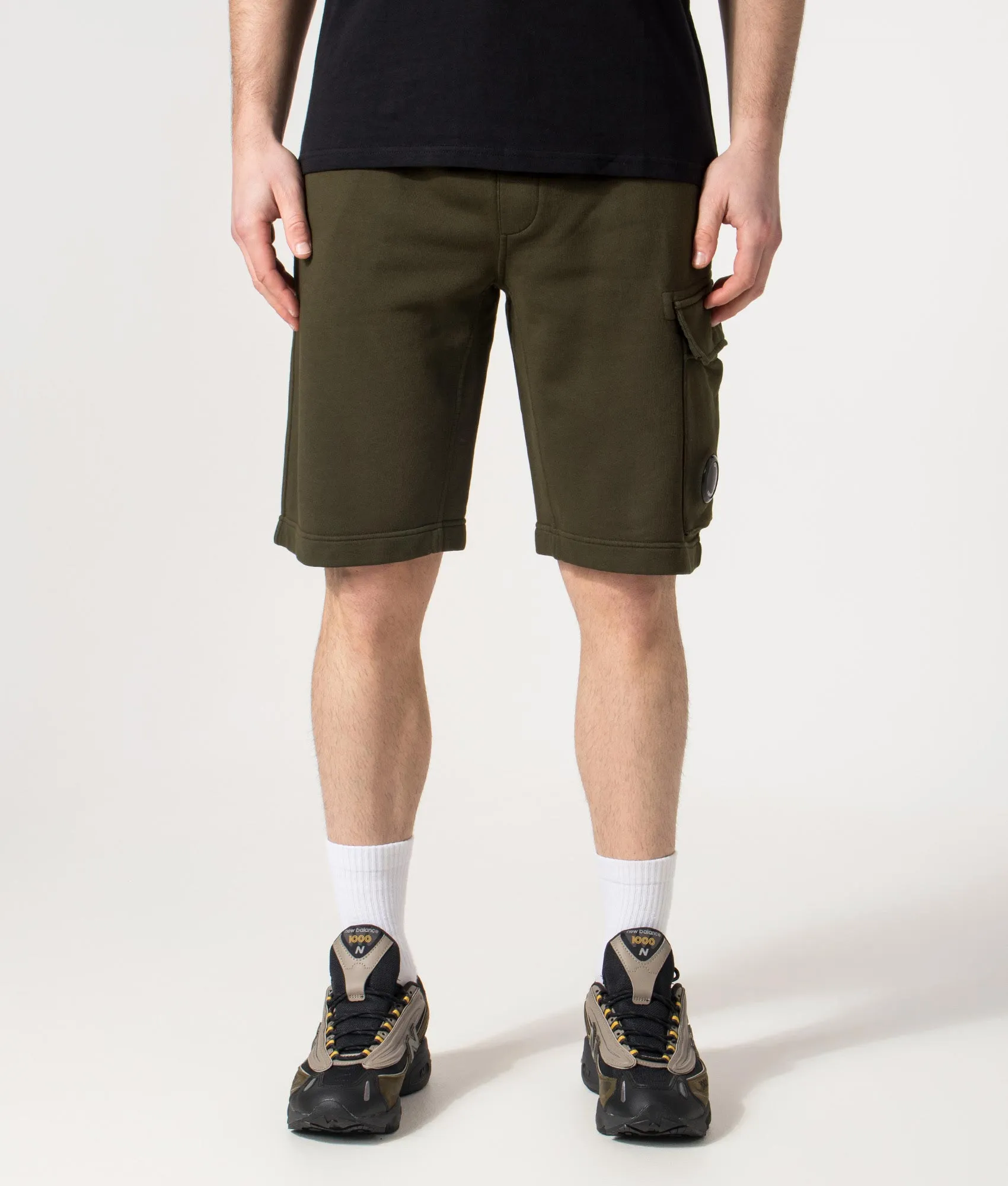 Regular Fit Cotton Diagonal Fleece Cargo Sweatshorts sold by EQVVS product image thumbnail 3