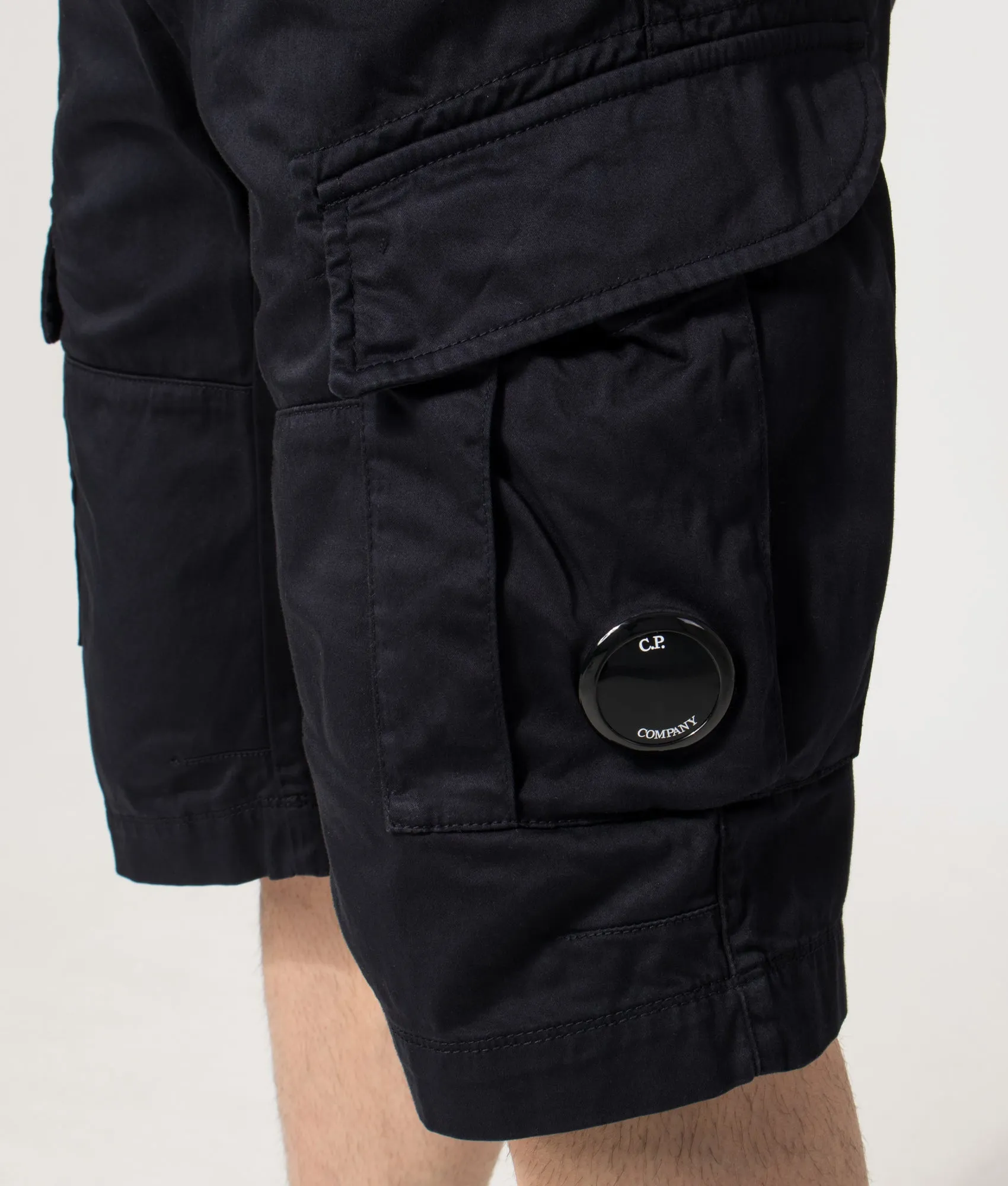 Regular Fit Stretch Sateen Cargo Lens Shorts sold by EQVVS product image thumbnail 2