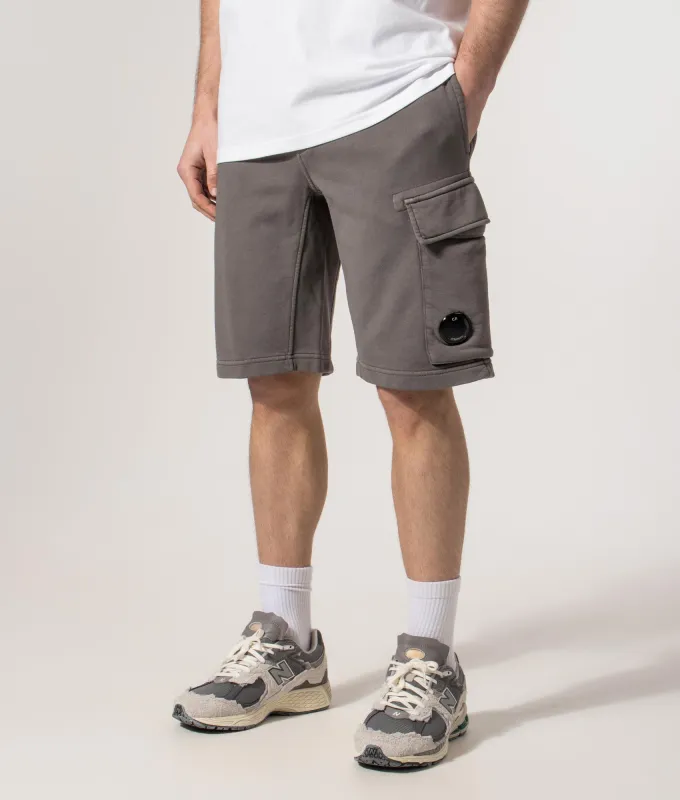 Regular Fit Diagonal Fleece Cargo Sweatshorts sold by EQVVS