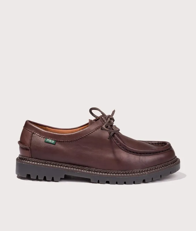 Jett Lug-Sole Leather Moc-Toe Shoes made by Polo by Ralph Lauren