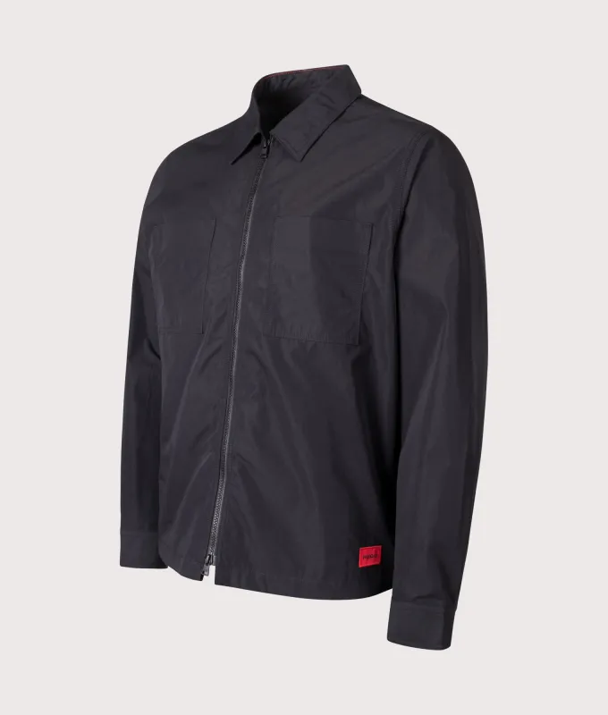 Oversized Zip Through Evalom Overshirt made by HUGO