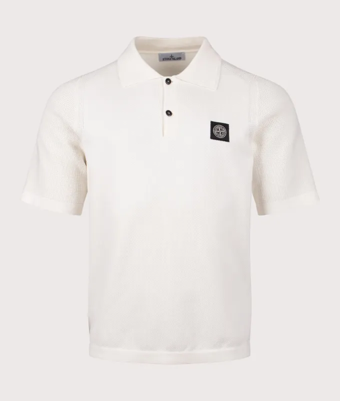 Micro Stitch Organic Cotton Compass Polo Shirt sold by EQVVS