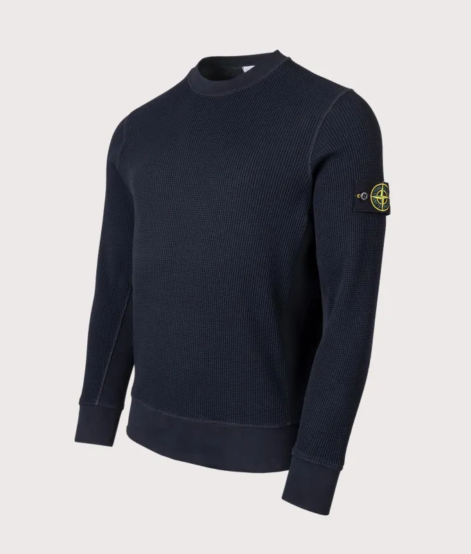 Waffle Knit Sweatshirt sold by EQVVS