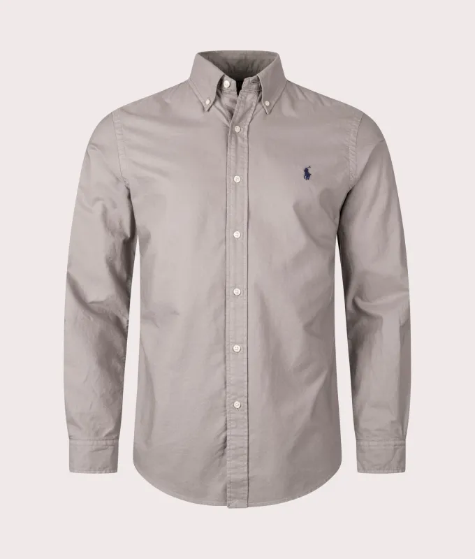 Custom Fit Garment Dyed Oxford Shirt sold by EQVVS