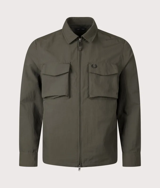 Ripstop Pocket Overshirt made by Fred Perry
