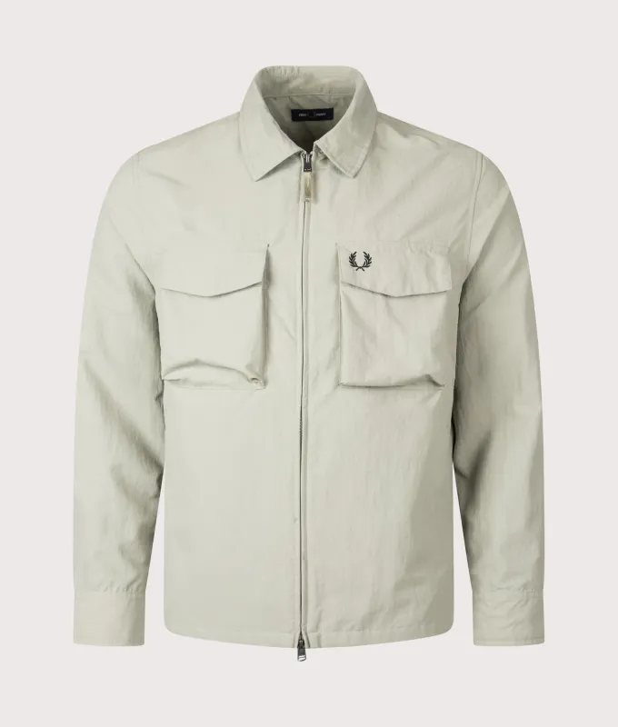 Ripstop Pocket Overshirt made by Fred Perry