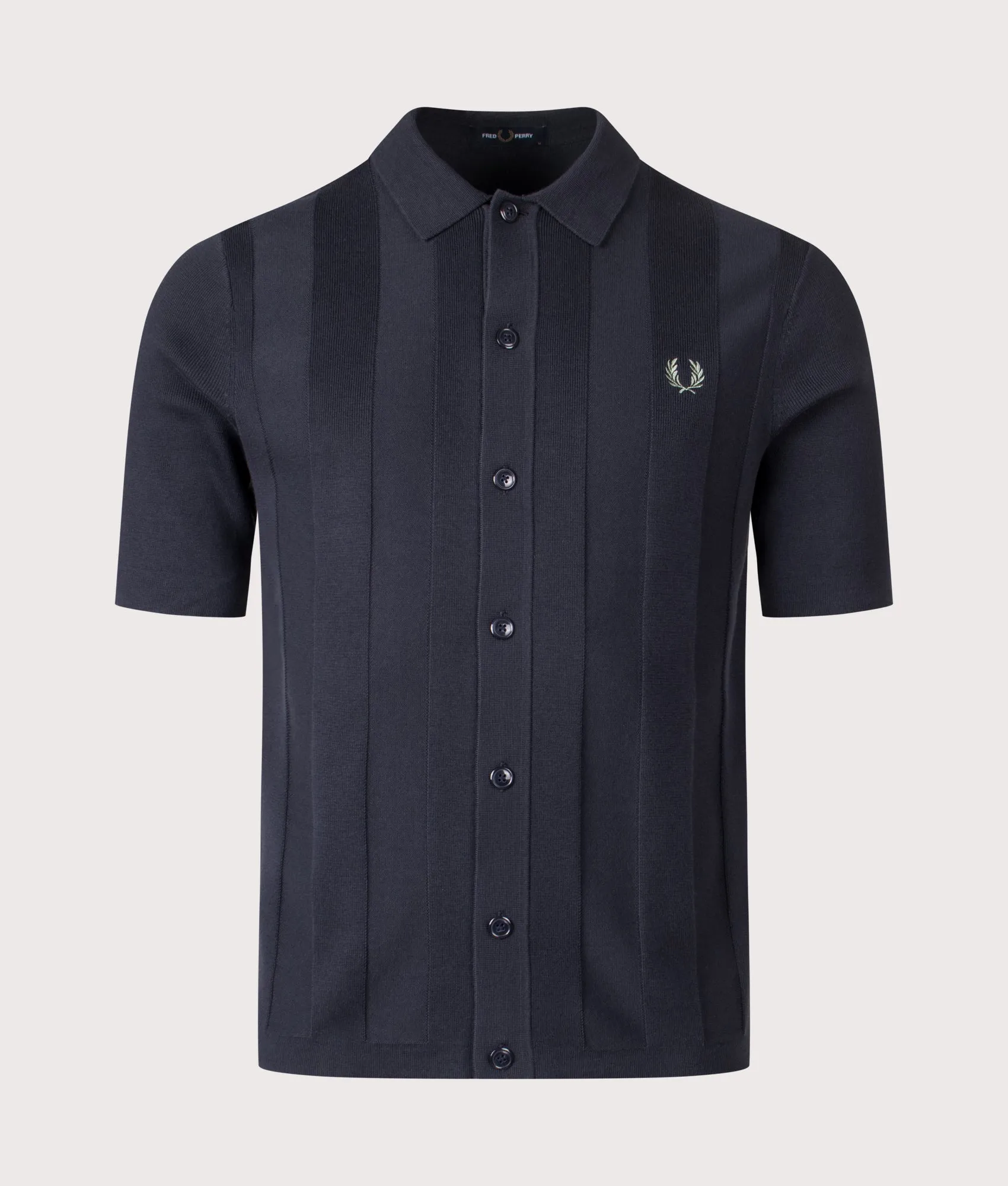 Tonal Vertical Stripe Knitted Shirt sold by EQVVS