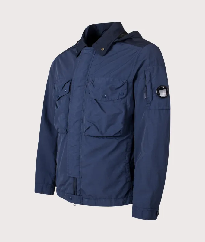 Flatt Nylon Mixed Goggle Overshirt sold by EQVVS