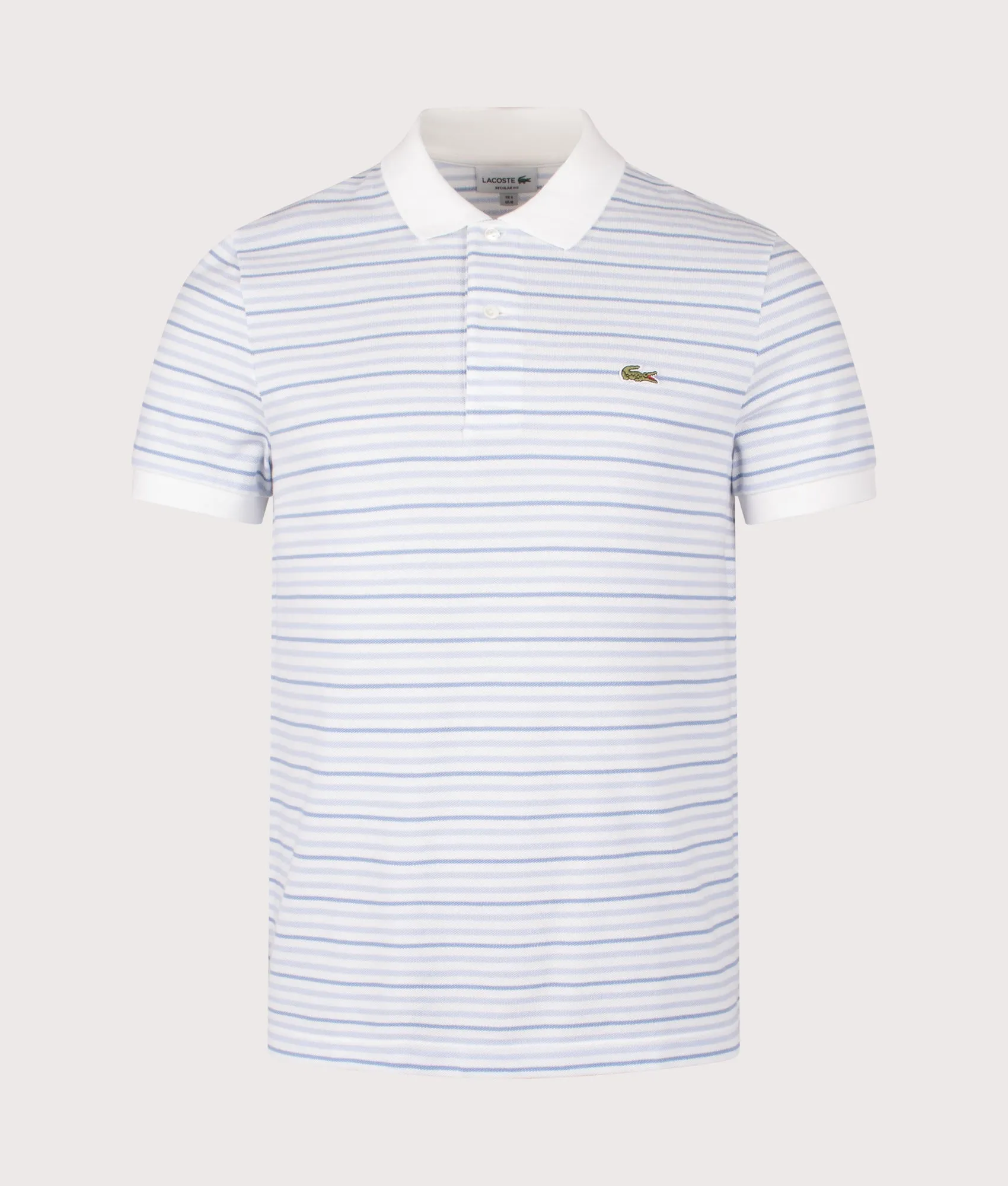 Rib Collar Striped Polo Shirt sold by EQVVS