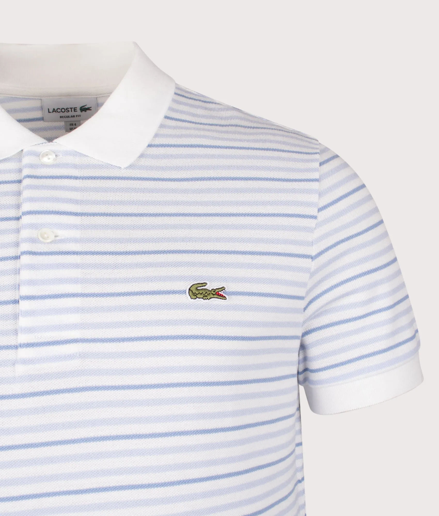 Rib Collar Striped Polo Shirt sold by EQVVS product image thumbnail 2