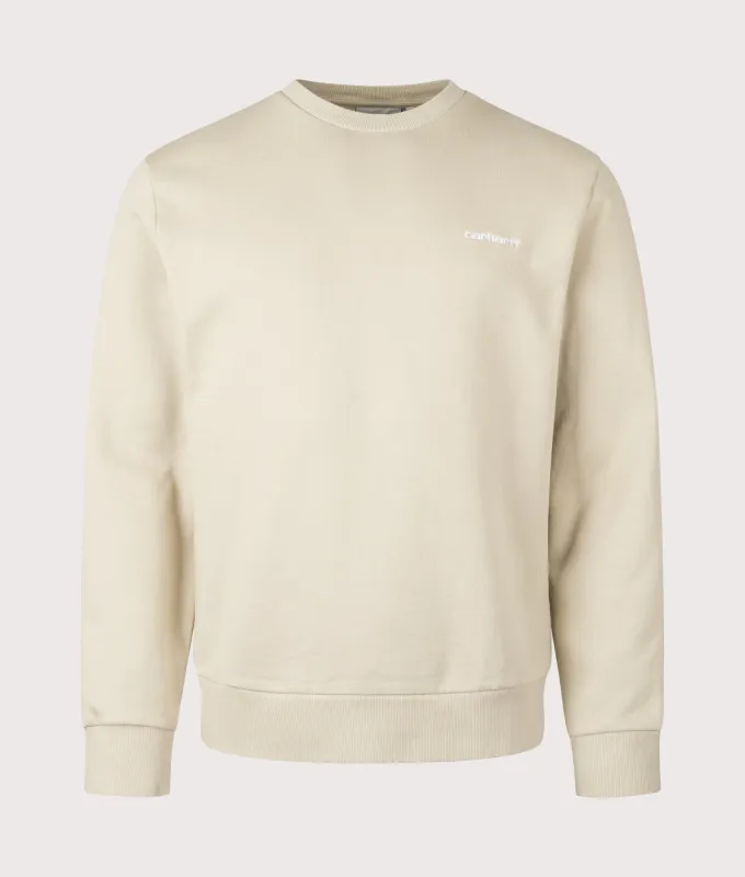 Regular Fit Script Embroidery Sweatshirt made by Carhartt WIP