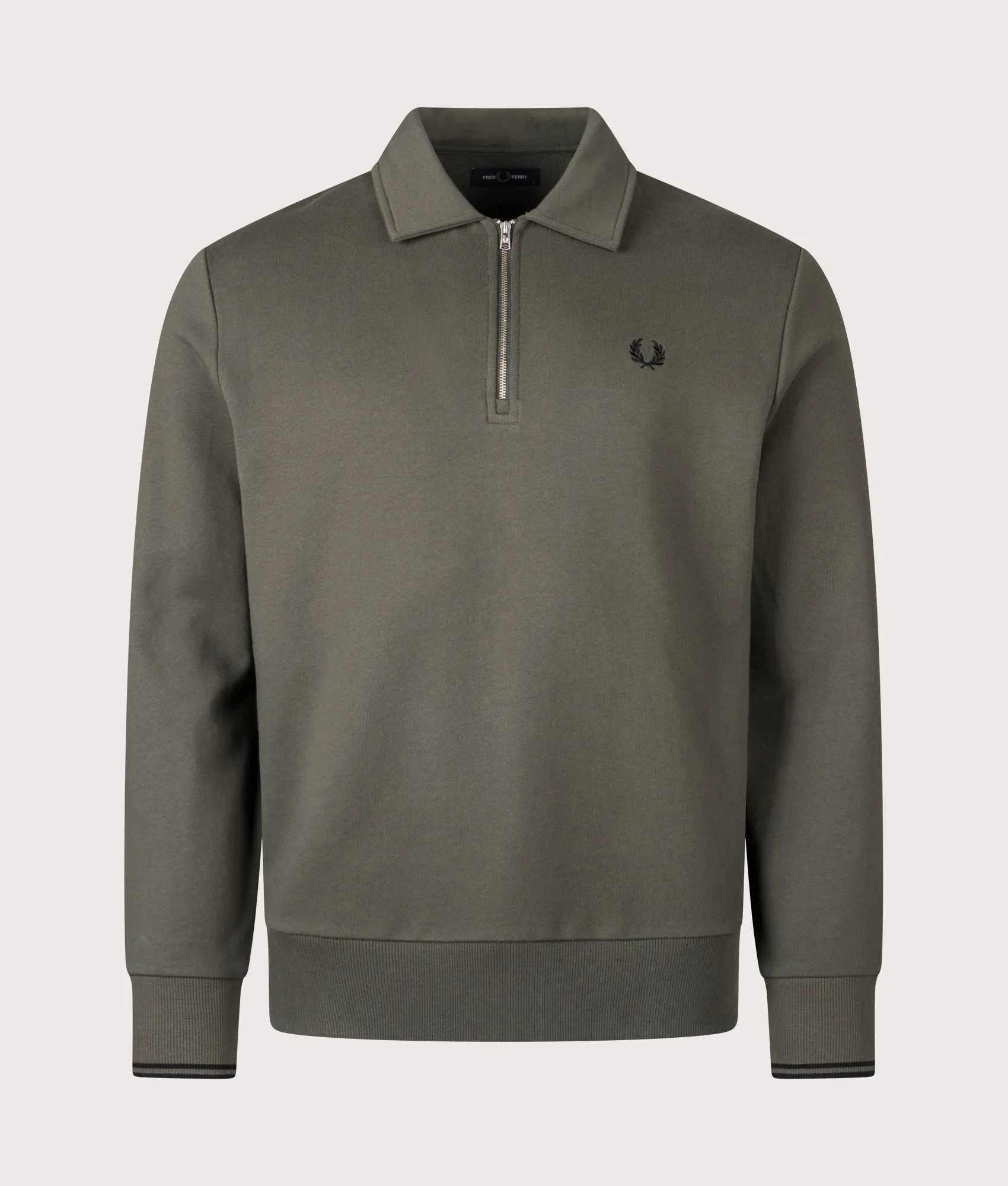 Quarter Zip Collared Sweatshirt sold by EQVVS