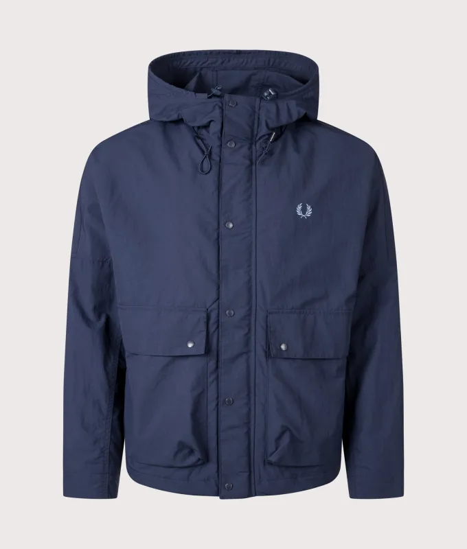 Cropped Ripstop Parka made by Fred Perry