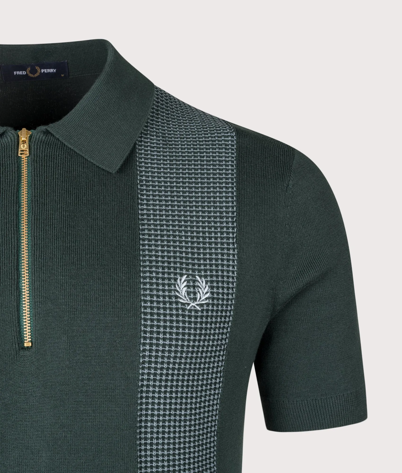 Panel Detail Knitted Polo Shirt sold by EQVVS product image thumbnail 2