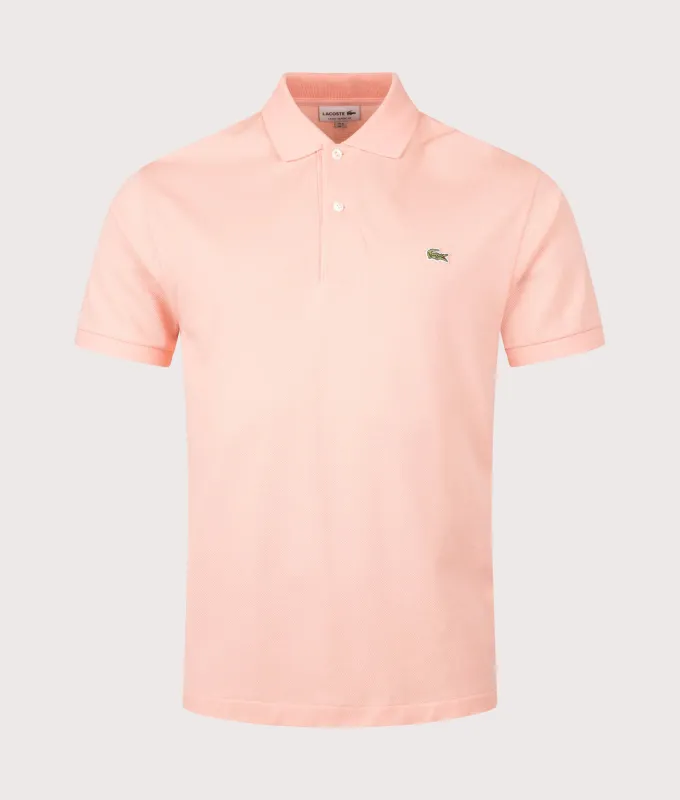 Classic Fit L1212 Croc Logo Polo Shirt made by Lacoste
