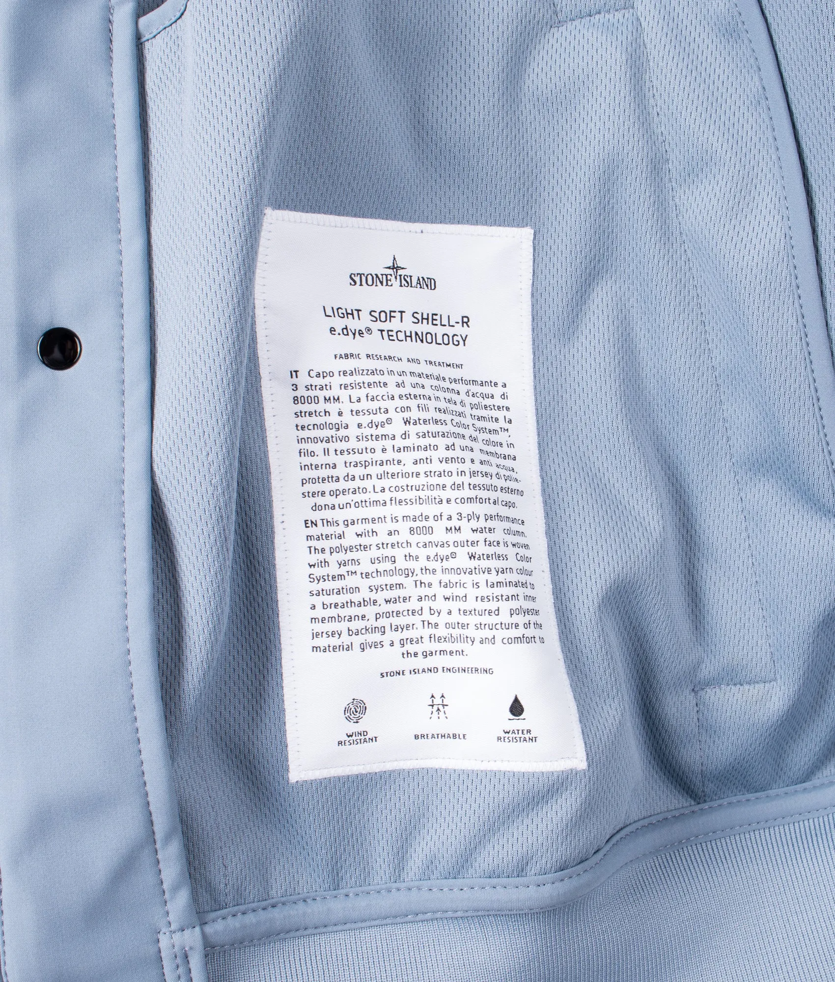 Light Soft Shell-R E.DYE® Technology Hooded Jacket sold by EQVVS product image thumbnail 5