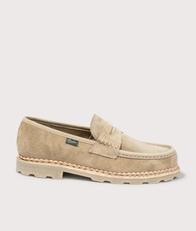 Nantes Suede Leather Moccasins made by Paraboot