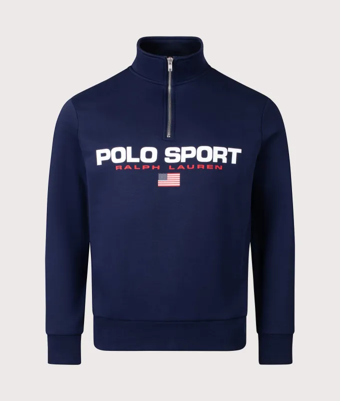 Quarter Zip Polo Sport Sweatshirt made by Polo by Ralph Lauren
