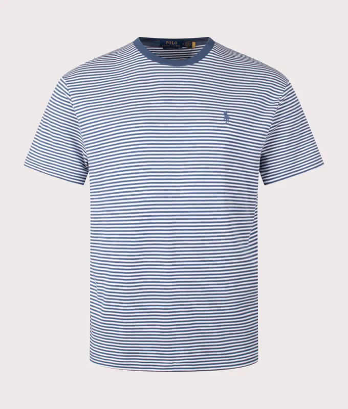 Classic Fit Striped Soft Cotton T-Shirt sold by EQVVS
