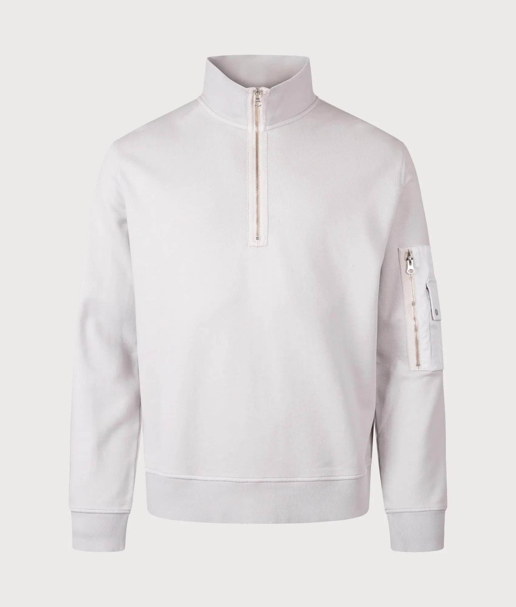 Garment Dyed Diagonal Fleece Quarter Zip Sweatshirt sold by EQVVS product image thumbnail 3