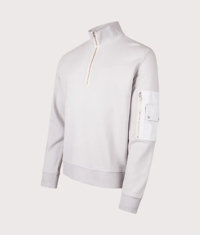 Garment Dyed Diagonal Fleece Quarter Zip Sweatshirt sold by EQVVS