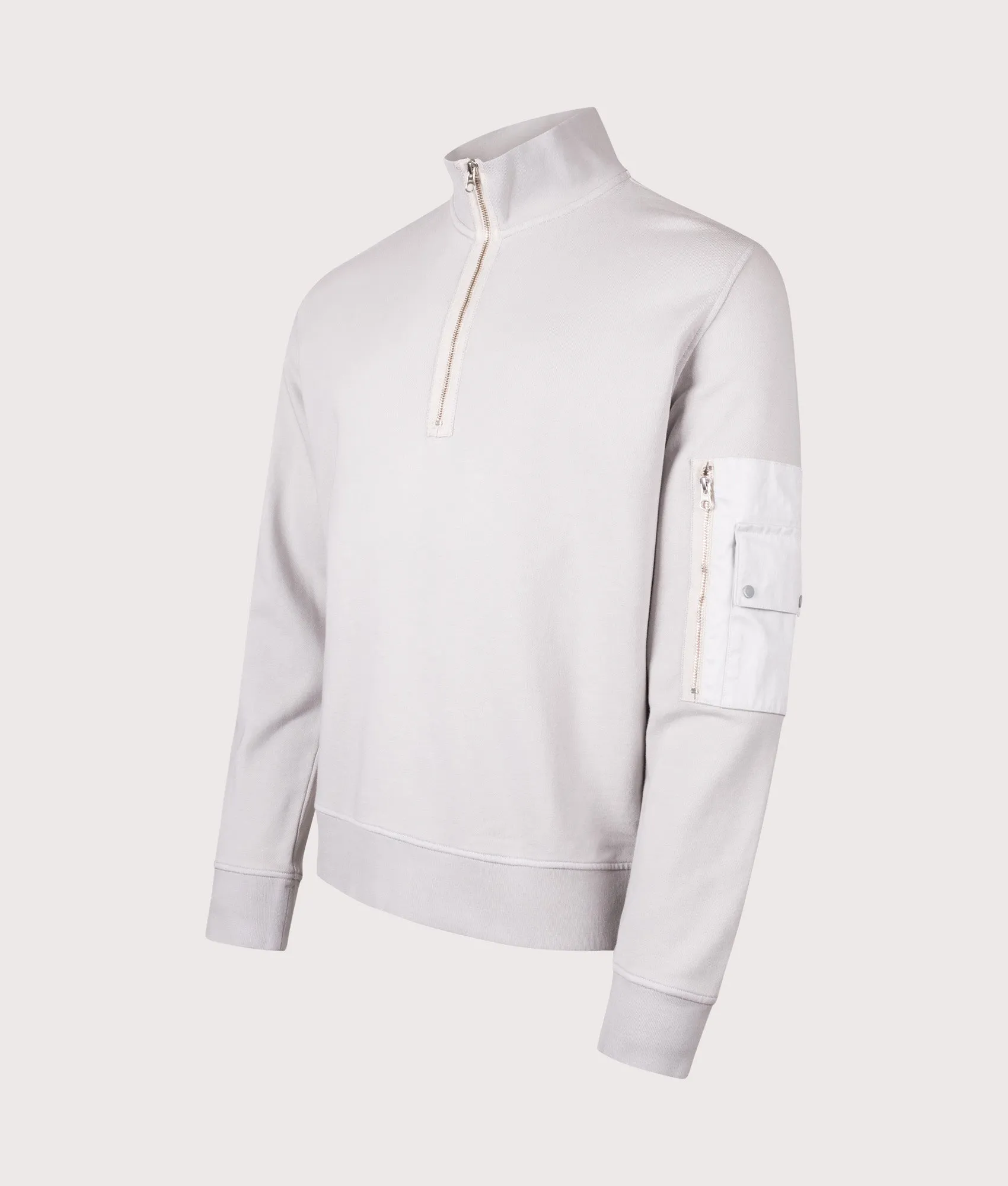 Garment Dyed Diagonal Fleece Quarter Zip Sweatshirt sold by EQVVS