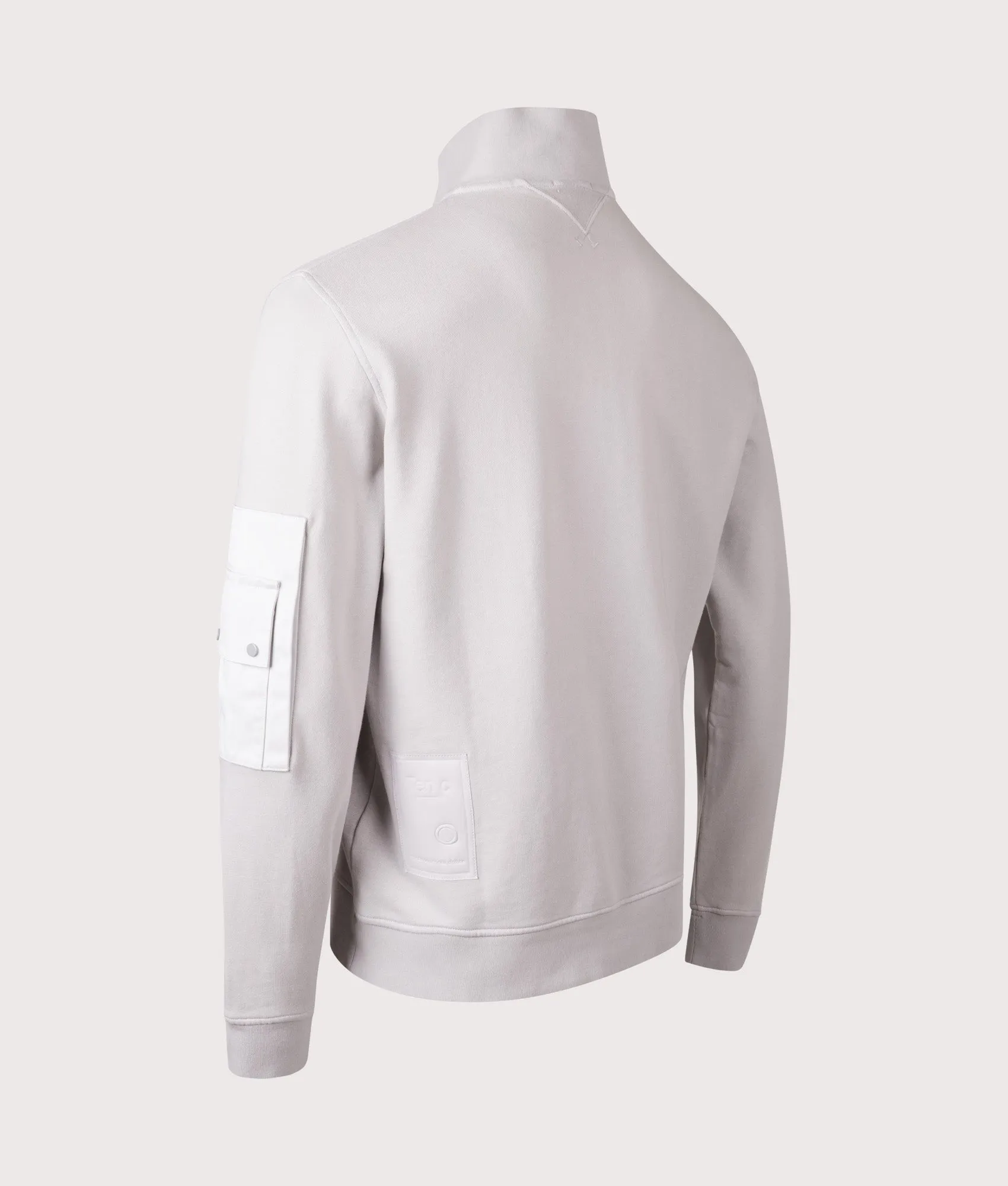 Garment Dyed Diagonal Fleece Quarter Zip Sweatshirt sold by EQVVS product image thumbnail 4