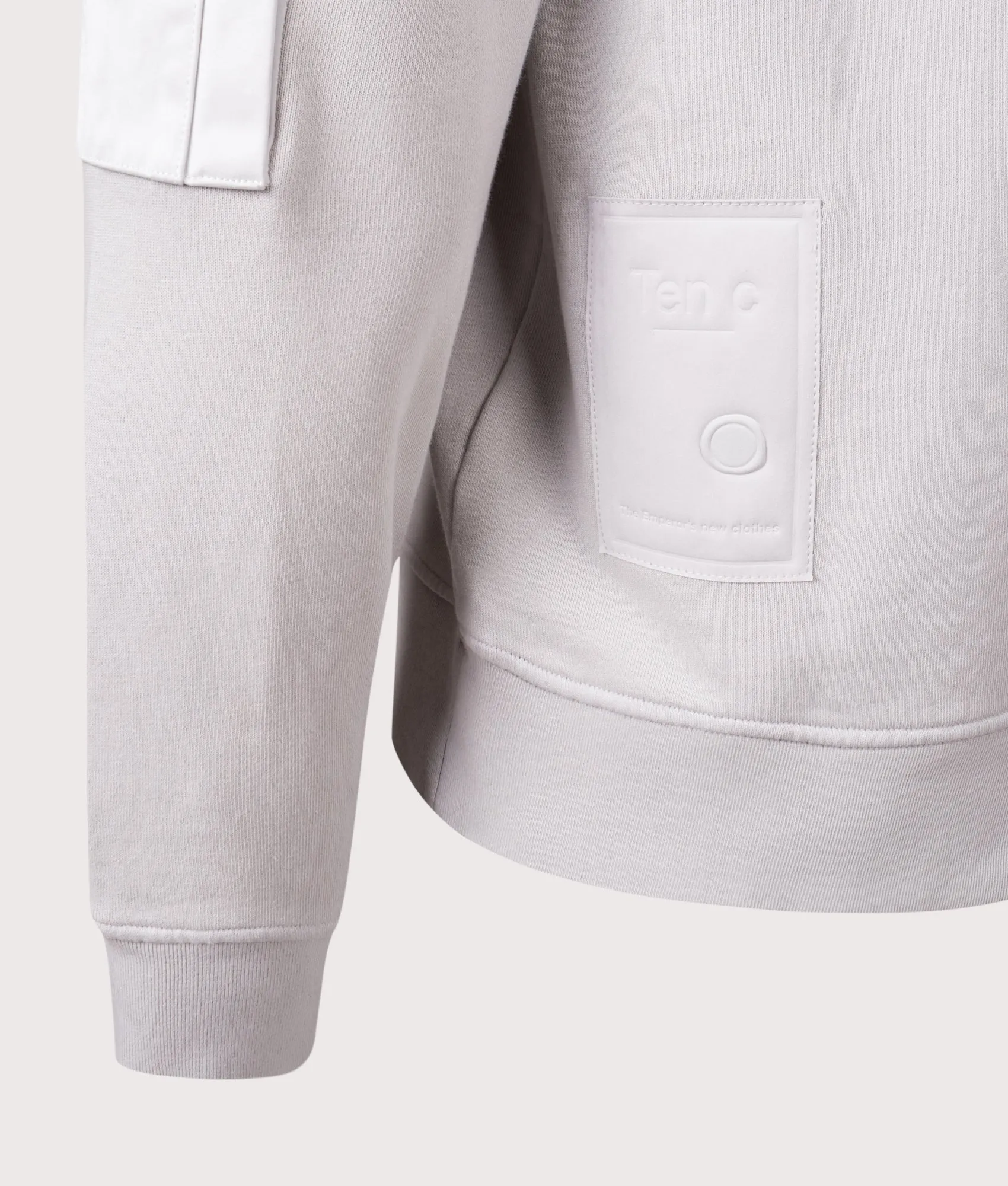 Garment Dyed Diagonal Fleece Quarter Zip Sweatshirt sold by EQVVS product image thumbnail 2