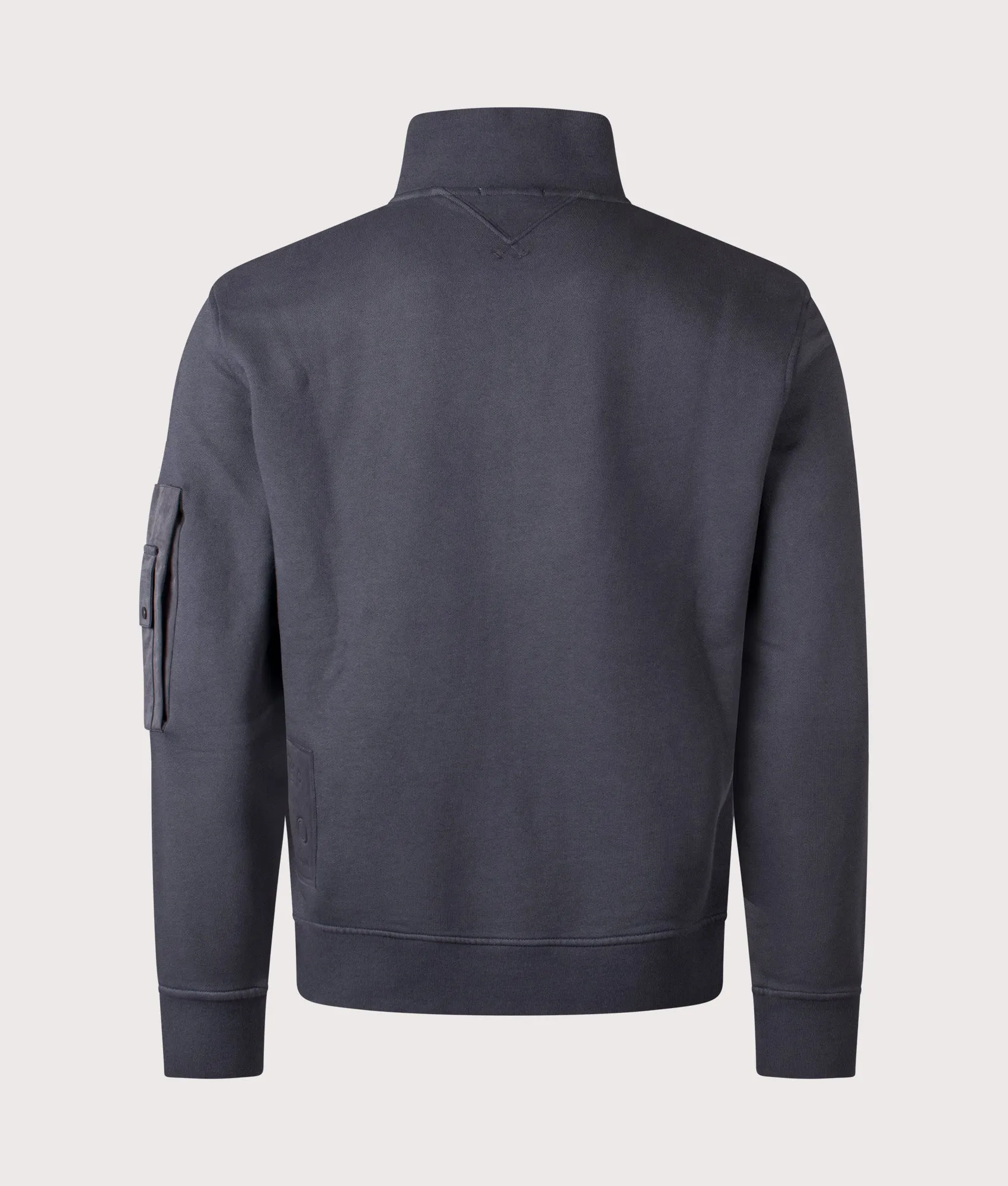 Garment Dyed Diagonal Fleece Quarter Zip Sweatshirt sold by EQVVS product image thumbnail 5