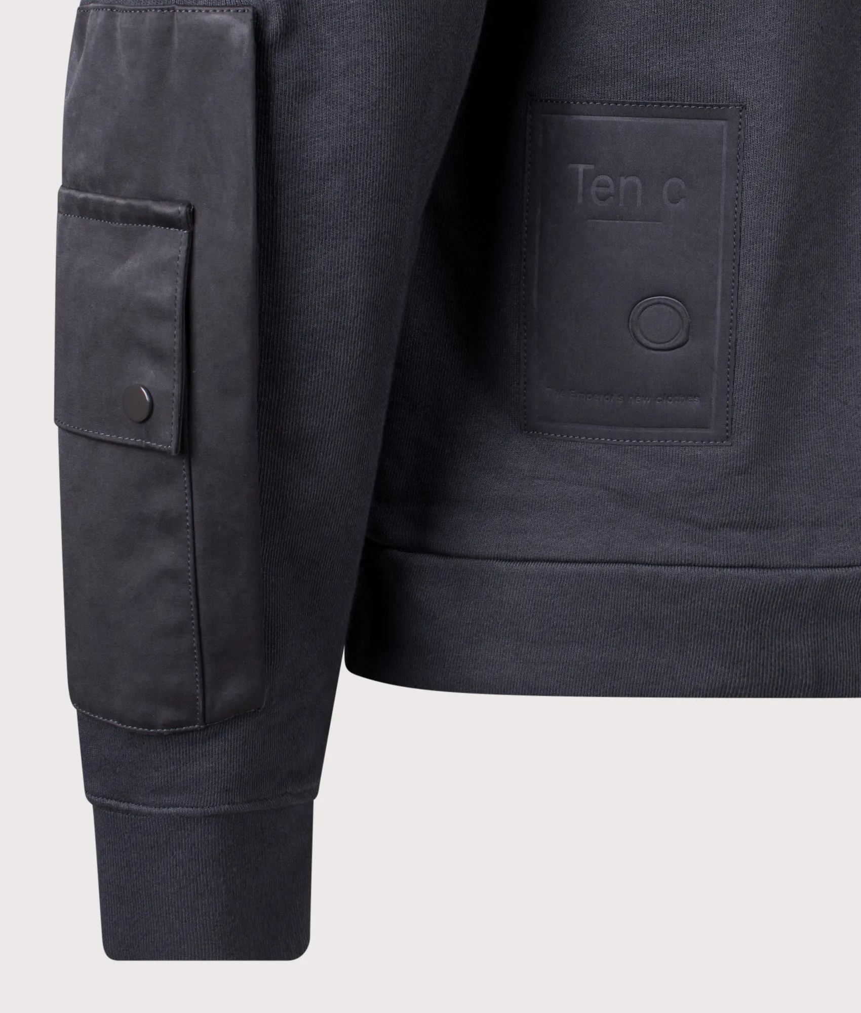 Garment Dyed Diagonal Fleece Sweatshirt sold by EQVVS product image thumbnail 2