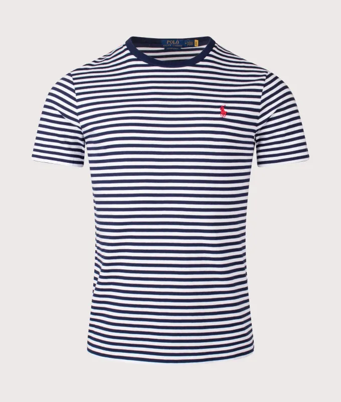Custom Slim Fit Striped Jersey T-Shirt made by Polo by Ralph Lauren