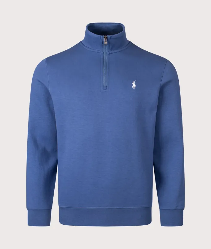Double-Knit Quarter Zip Sweatshirt made by Polo by Ralph Lauren