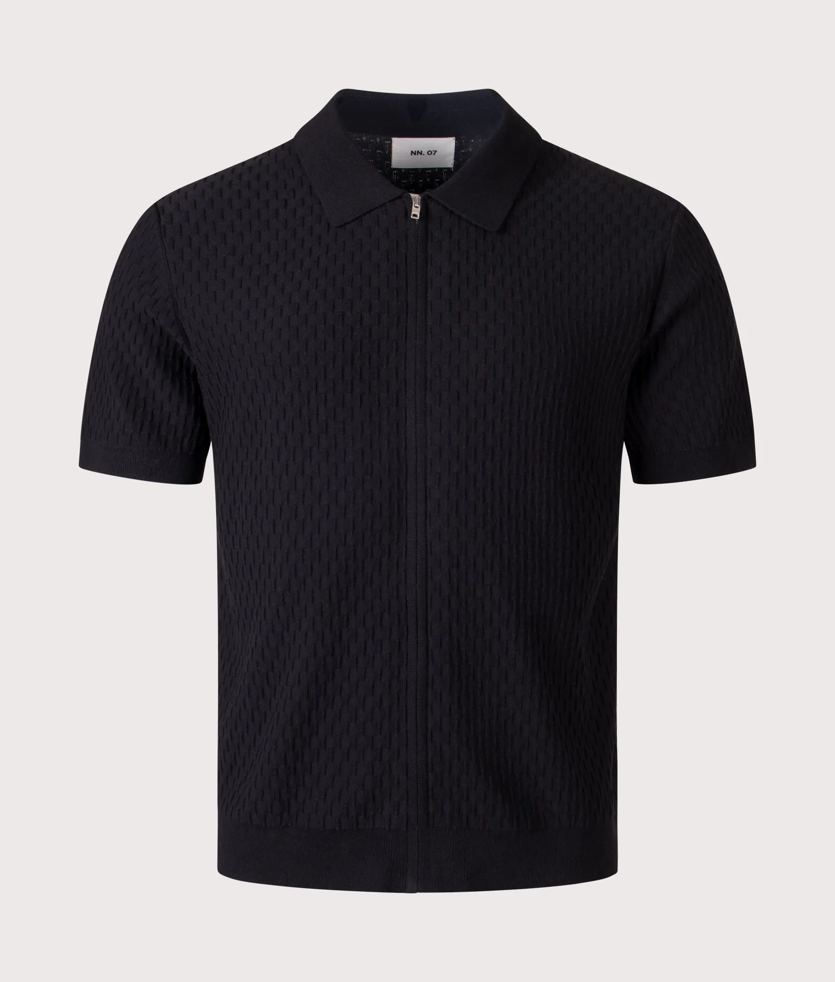 Gustav Full Zip Knit Polo Shirt sold by EQVVS