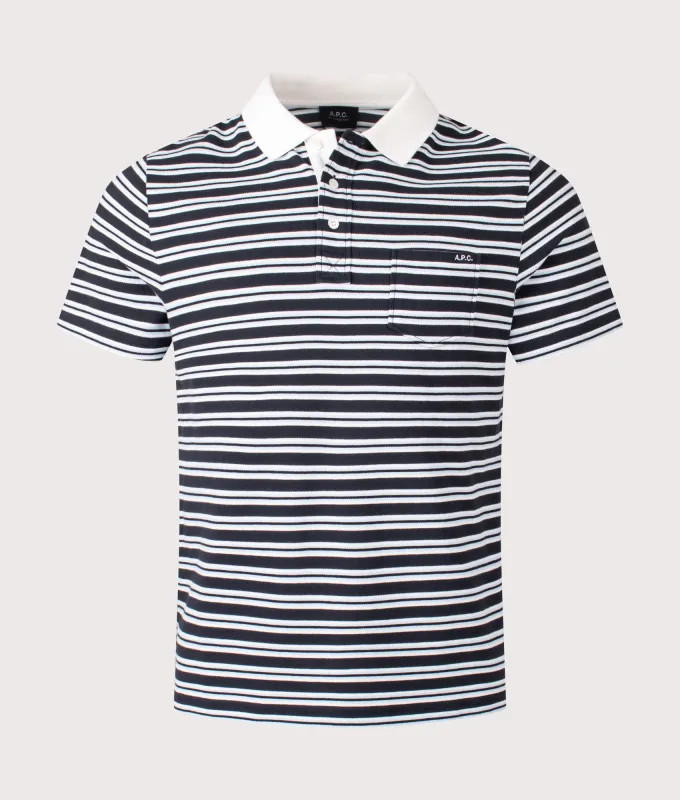 Relaxed fit Oscar Striped Polo Shirt sold by EQVVS